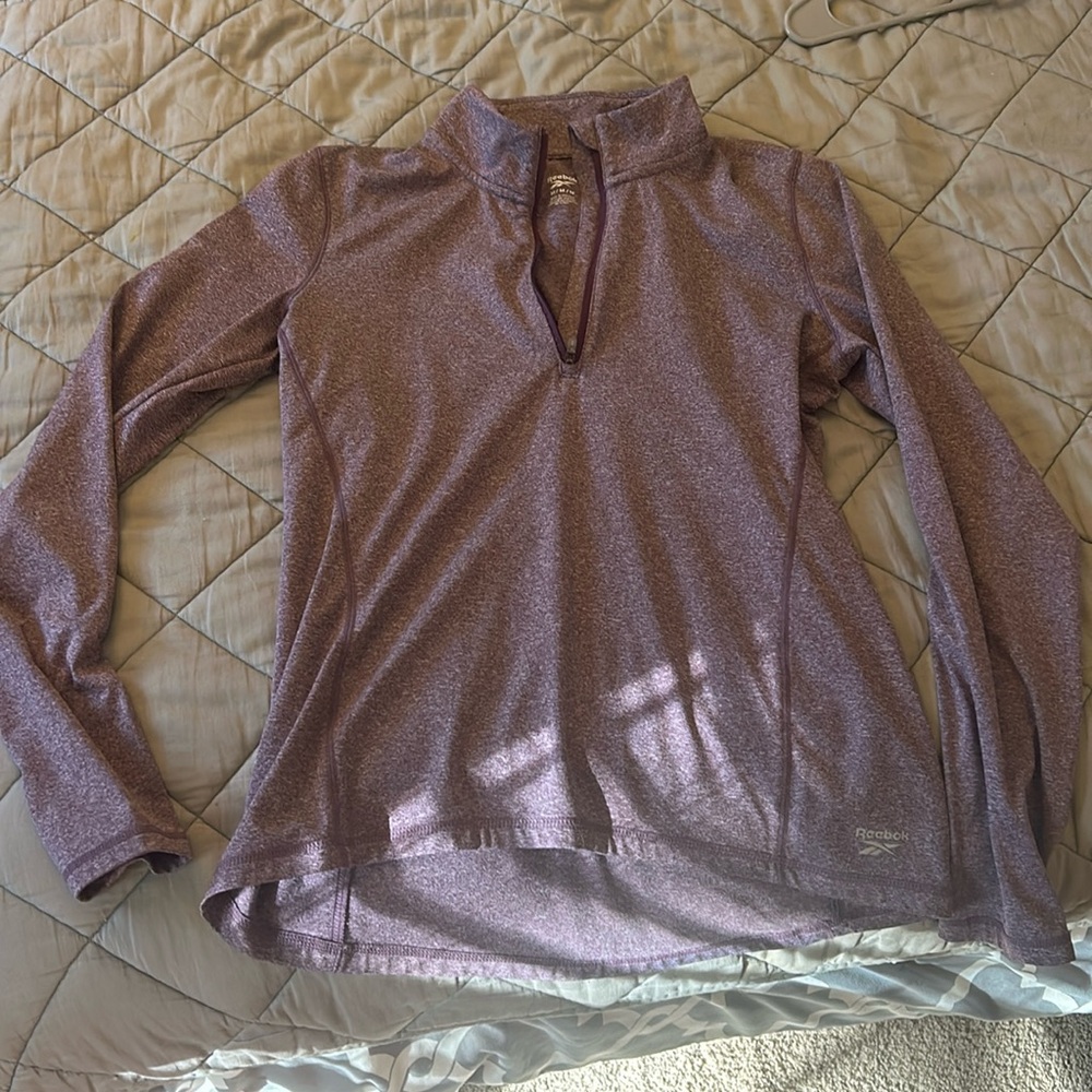 Purple Reebok quarter zip - women’s medium
